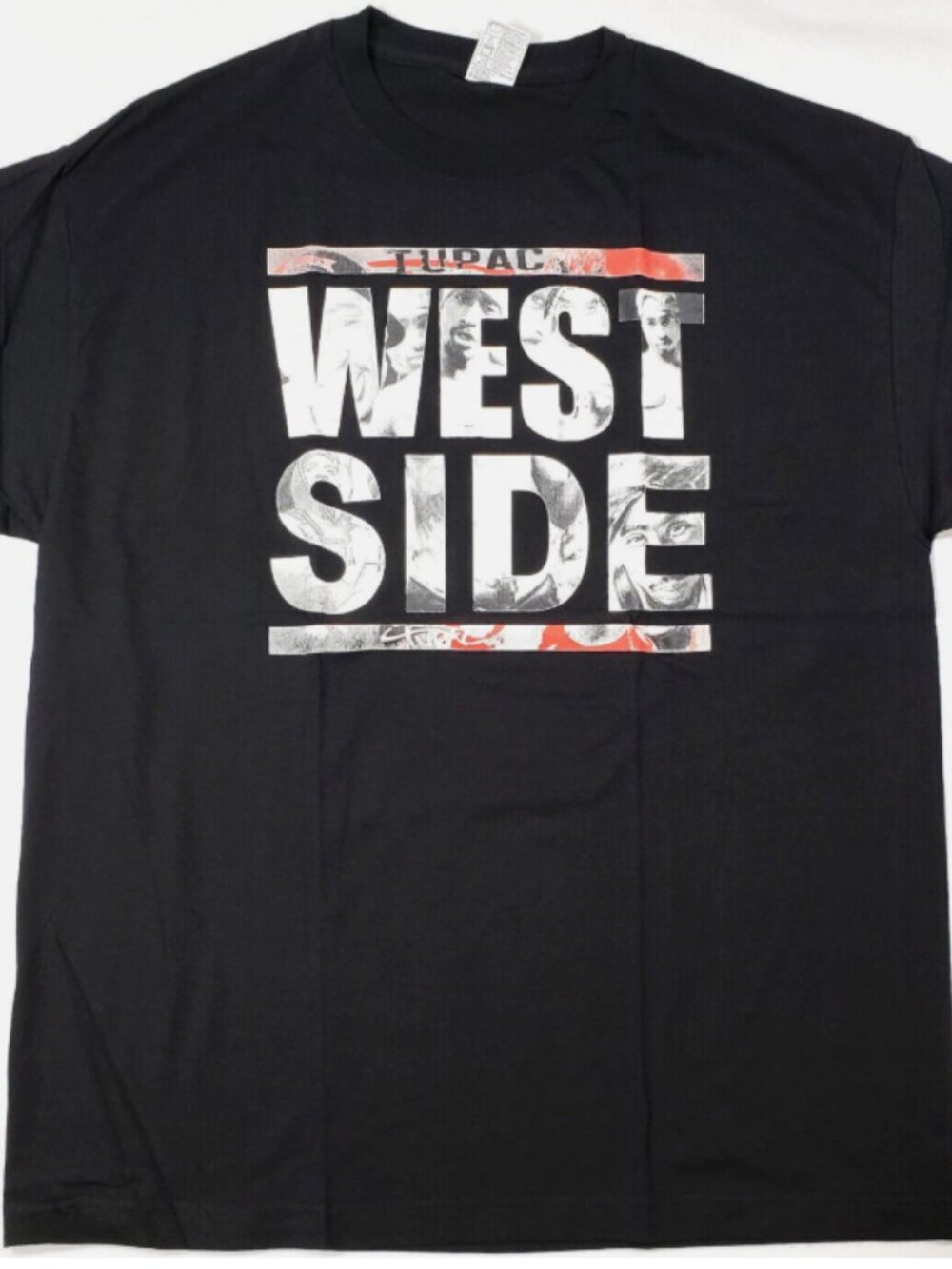 rare 2Pac TUPAC SHAKUR West Side Rap Hip Hop Tee Men's 100% Cotton Tee New xxl